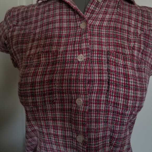 Vintage Easywear Clothing Short Sleeve Button-up Shirt - Picture 3 of 6